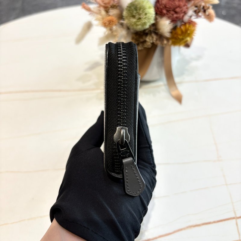 *SHIHNA名牌精品* COACH 灰色老花烙印拉鍊長夾-6