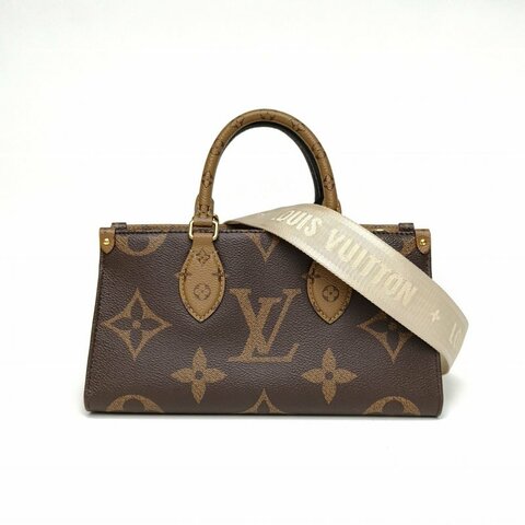 LOUIS VUITTON OnthegoEastWest橫版三合一老花PVC晶片肩背包