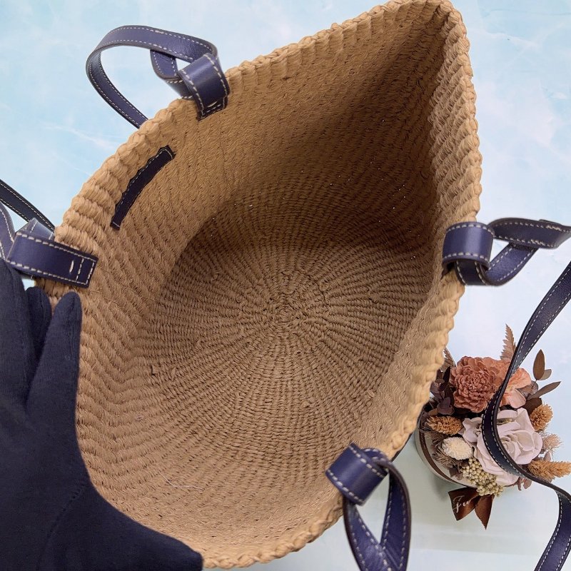 CHLOE x Mifuko聯名Woody草編托特包-4