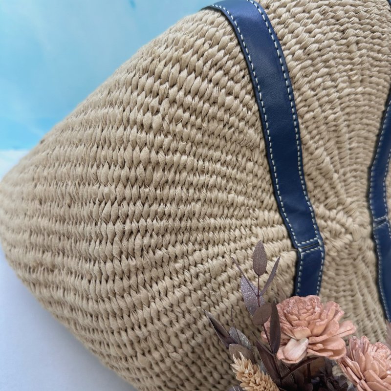 CHLOE x Mifuko聯名Woody草編托特包-9