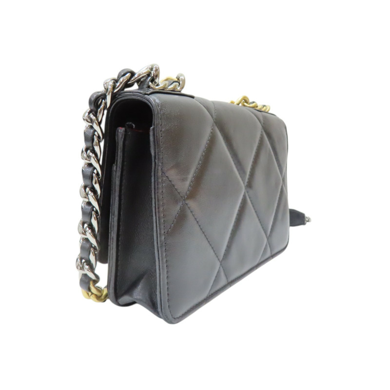 黑色 羊皮 19 WOC 兩用包 金扣【CHANEL 香奈兒】 AP0957-1