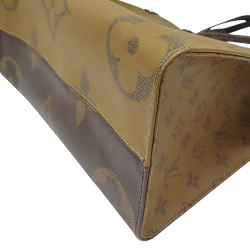 深淺棕色 原花帆布 OnTheGo MM 兩用包【LOUIS VUITTON LV 路易威登】 M45321-8