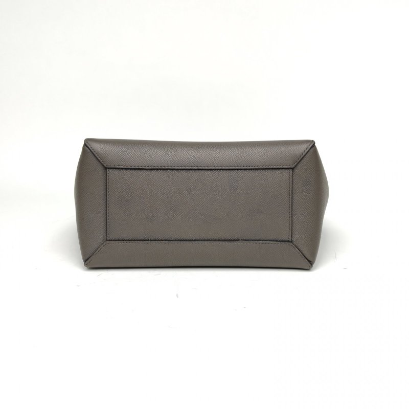 CELINE Belt鯰魚包Micro24深灰牛皮肩背包-4