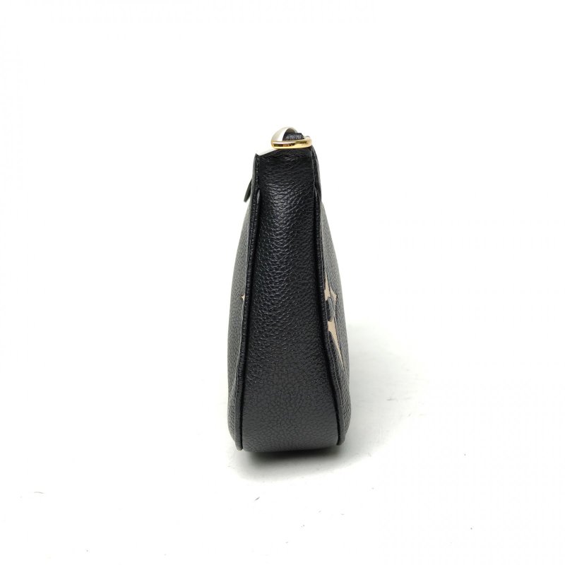 LOUIS VUITTON MultiPochette四合一黑色牛皮金扣晶片老花肩背包-1