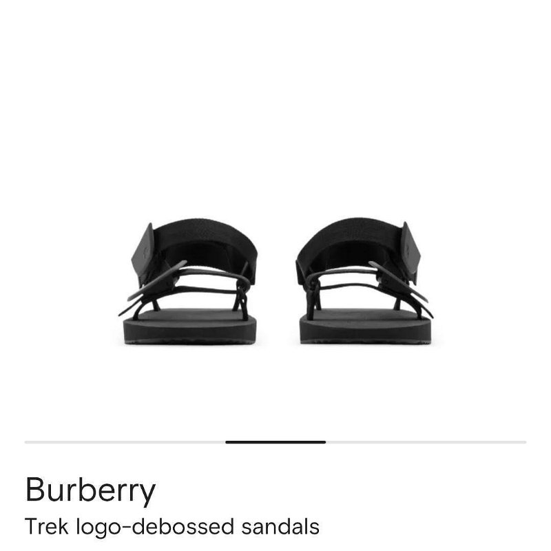 💎Han's house精品服飾💎burberry trek 戰馬 拖鞋 義大利製 現貨 43-5