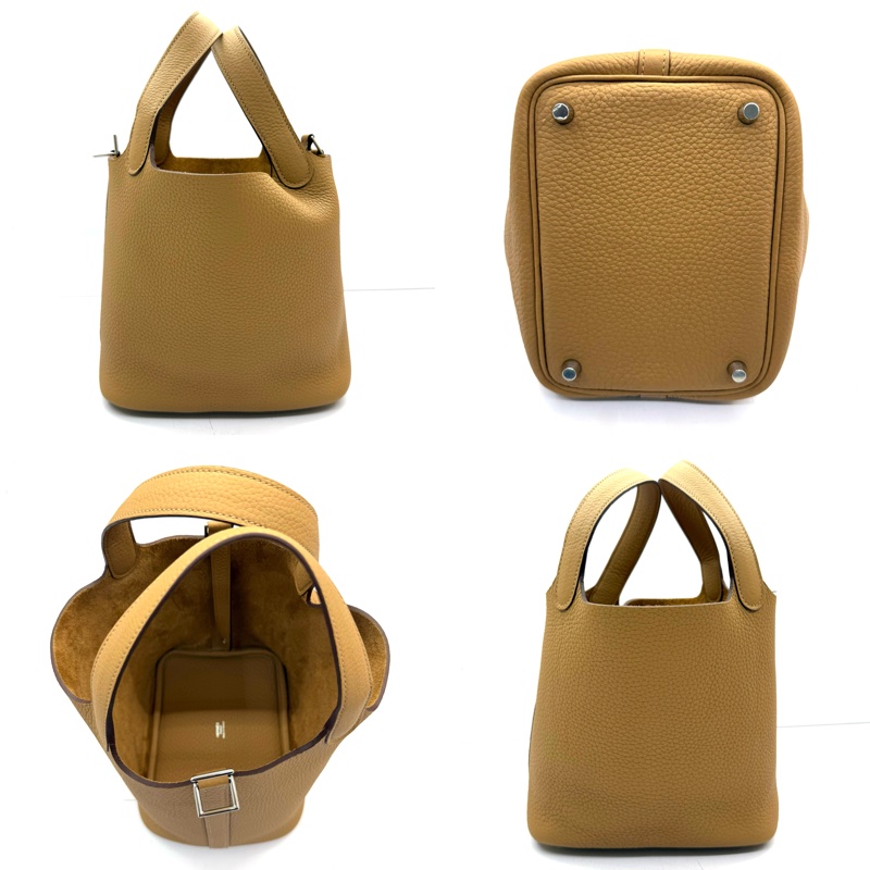 HERMES 愛馬仕 4B BISCUIT 餅乾色 PICOTIN LOCK 18 PM G刻-3