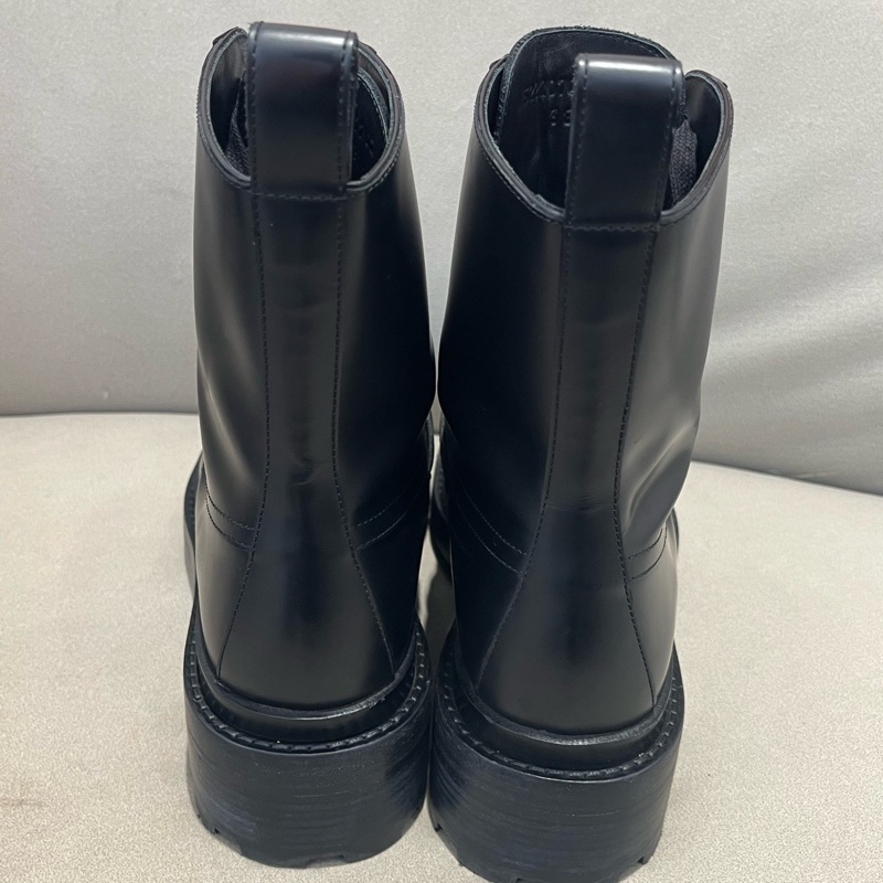 Hermes/愛馬仕 Kelly扣黑色馬丁靴-3