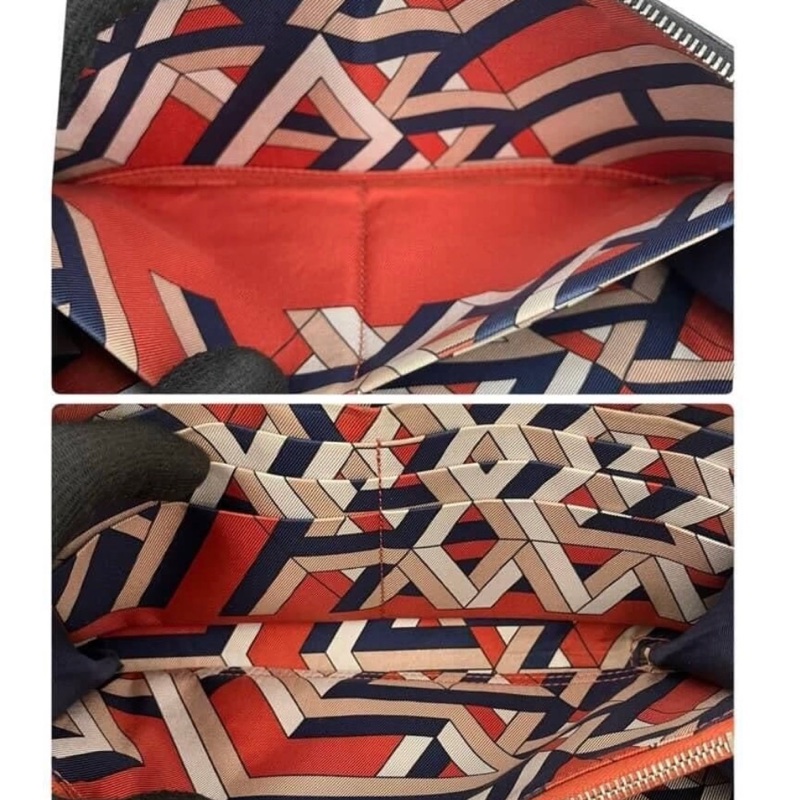 愛馬仕 Hermes Azap 長款絲綢圓形拉鍊長皮夾-4