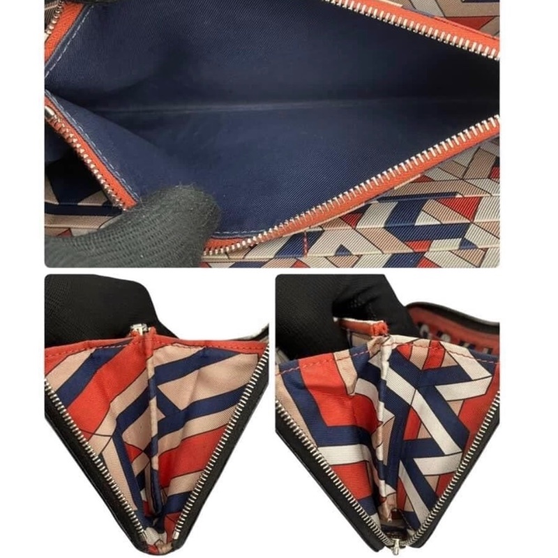 愛馬仕 Hermes Azap 長款絲綢圓形拉鍊長皮夾-5