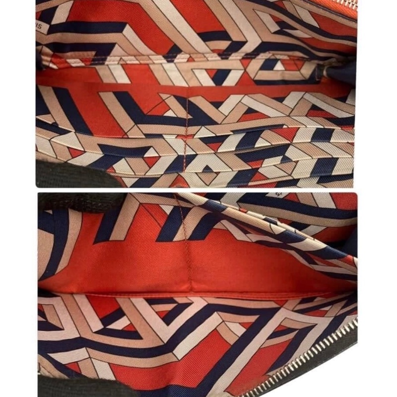 愛馬仕 Hermes Azap 長款絲綢圓形拉鍊長皮夾-6