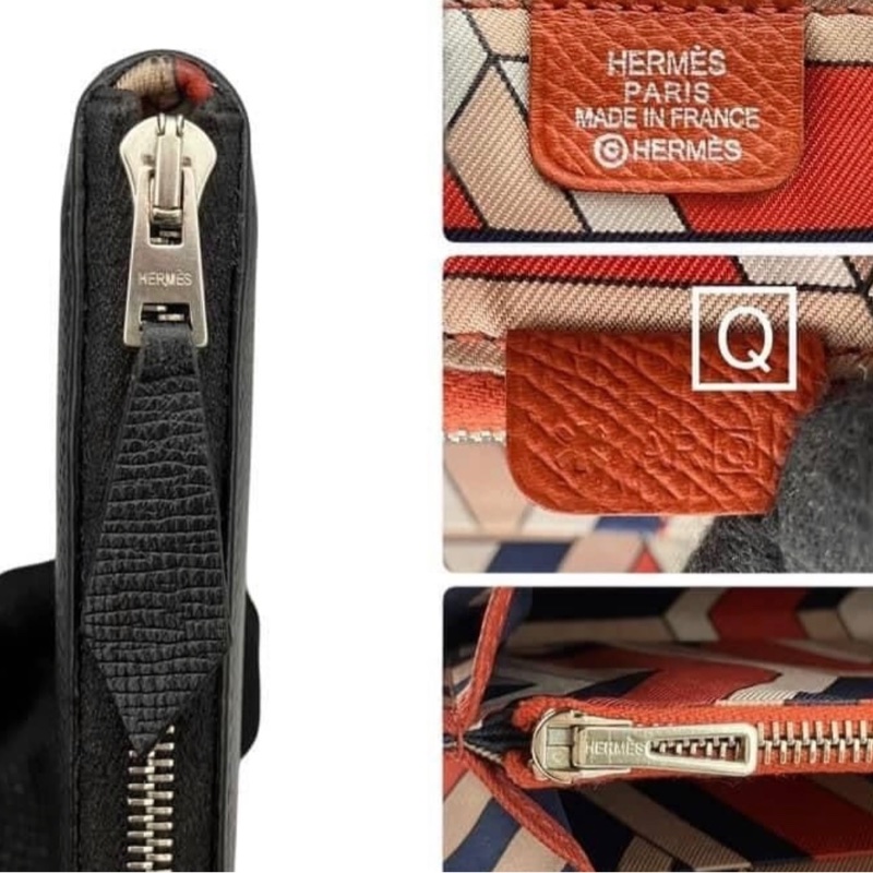 愛馬仕 Hermes Azap 長款絲綢圓形拉鍊長皮夾-7