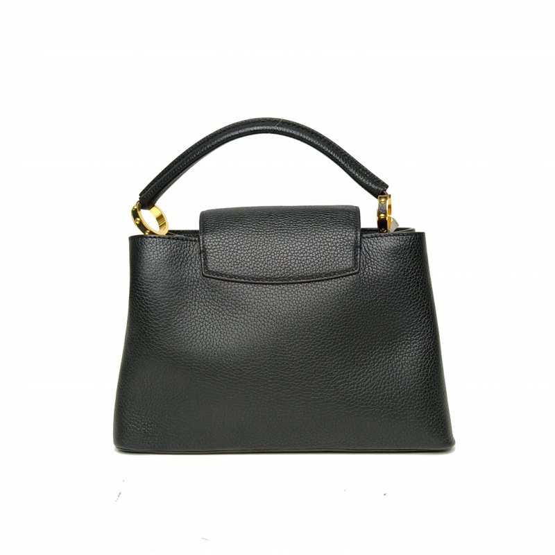 LOUIS VUITTON Capucines小號31.5黑色牛皮金扣2016肩背包-2