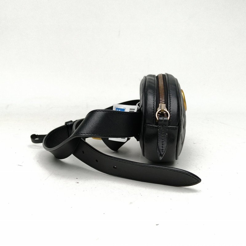 GUCCI GGMarmont腰包黑色牛皮肩背包-3