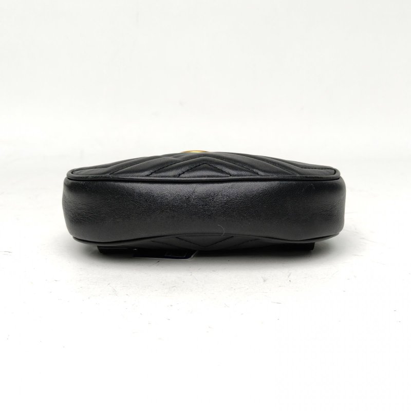 GUCCI GGMarmont腰包黑色牛皮肩背包-4