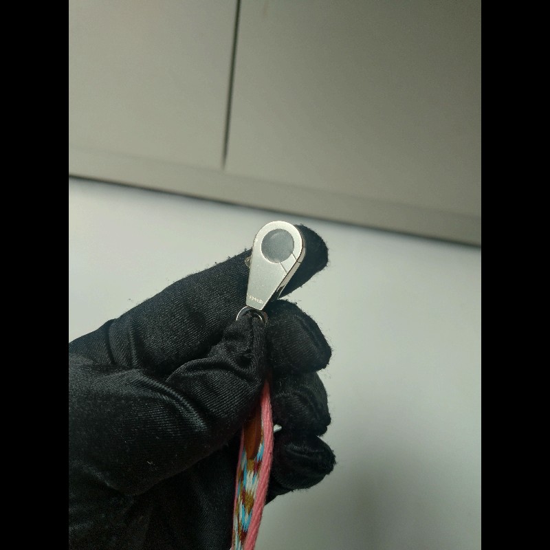 Hermes 銀釦粉邊咖白藍編織布背帶-9