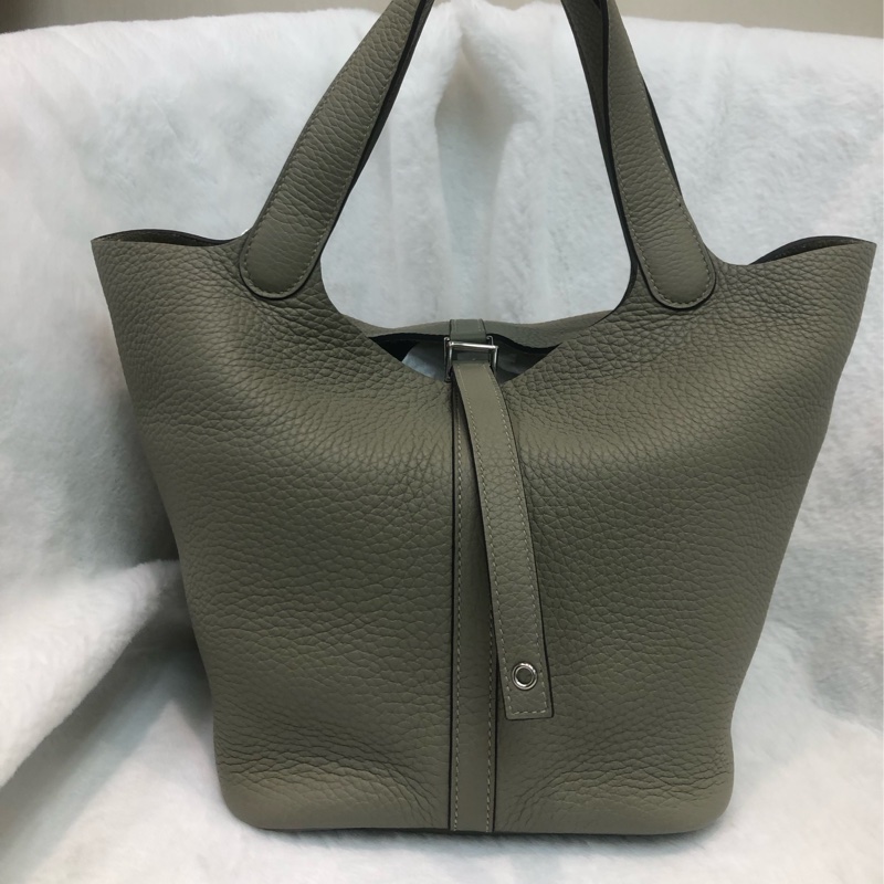 Hermes Picotin 22鼠尾草綠 U Stamp TC XC389-0