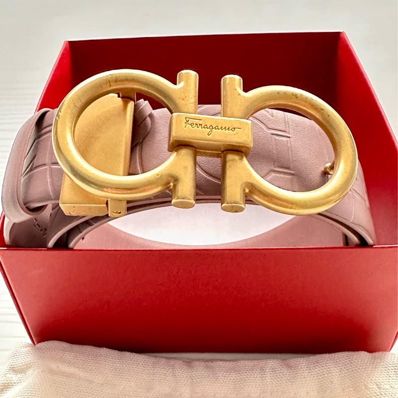 Salvatore Ferragamo 經典女用皮帶-0