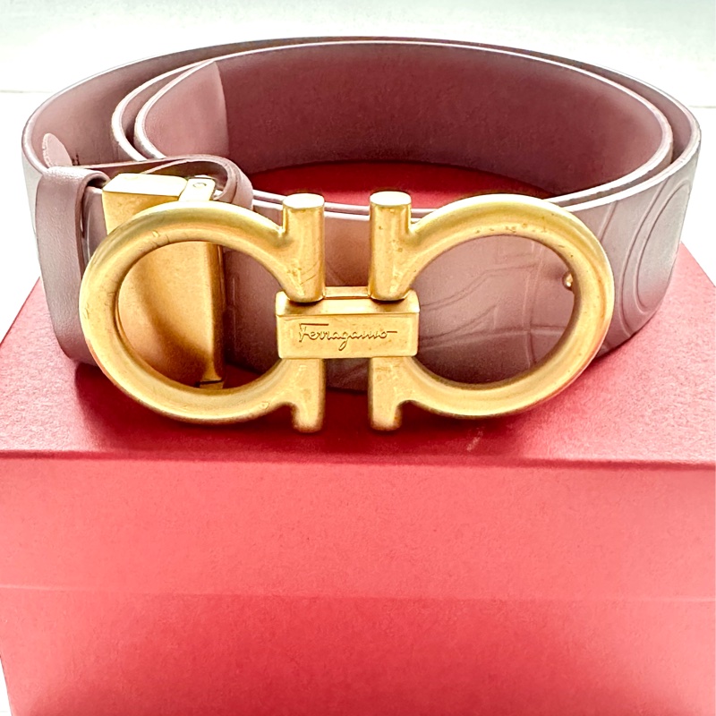 Salvatore Ferragamo 經典女用皮帶-4