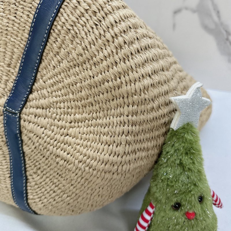 CHLOE x Mifuko聯名織帶草編托特包-7