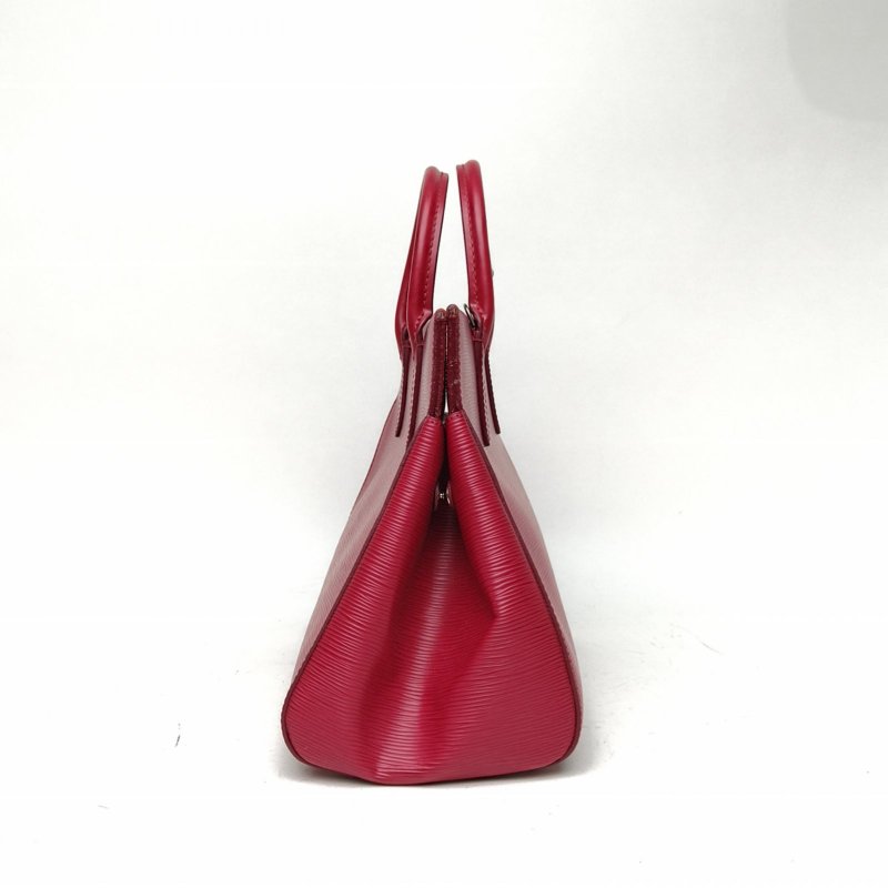 LOUIS VUITTON MarlyMM中號粉紫色EPI水波紋牛皮銀扣2014肩背包-1