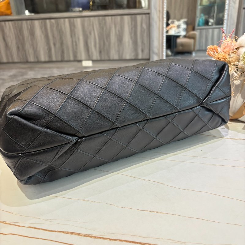 *SHIHNA名牌精品* TORY BURCH 菱格雙鍊帶小牛皮束口肩背包-9