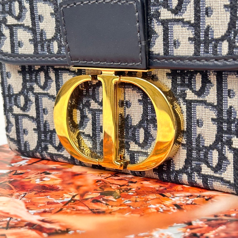 Christian Dior mini Box 藍原花蒙田 30 肩背包-2
