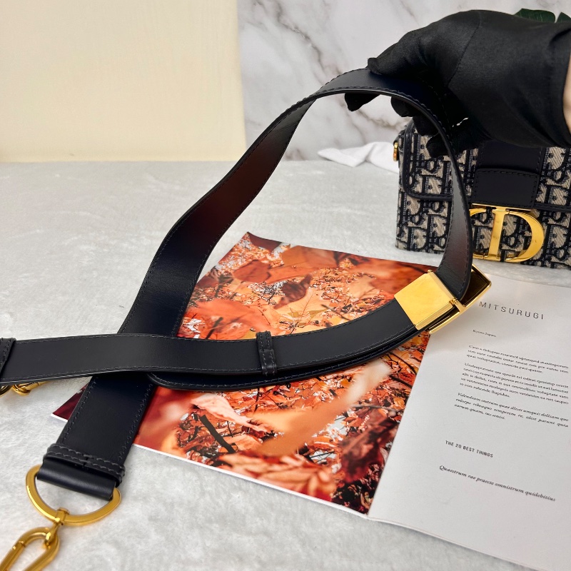 Christian Dior mini Box 藍原花蒙田 30 肩背包-5