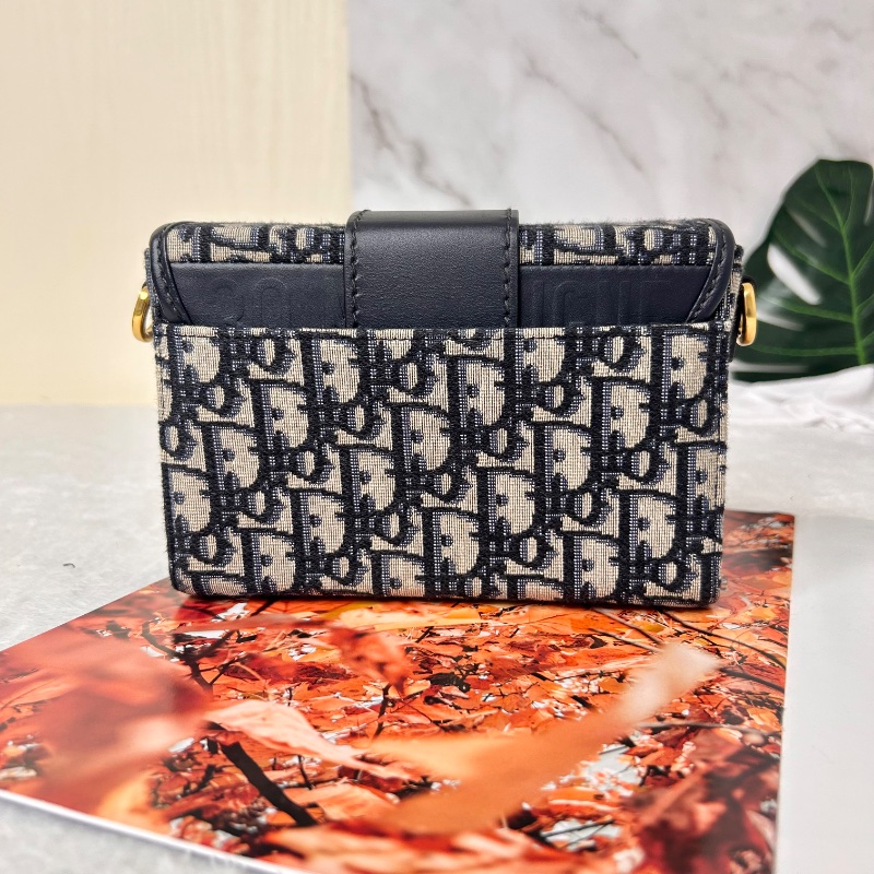 Christian Dior mini Box 藍原花蒙田 30 肩背包-10