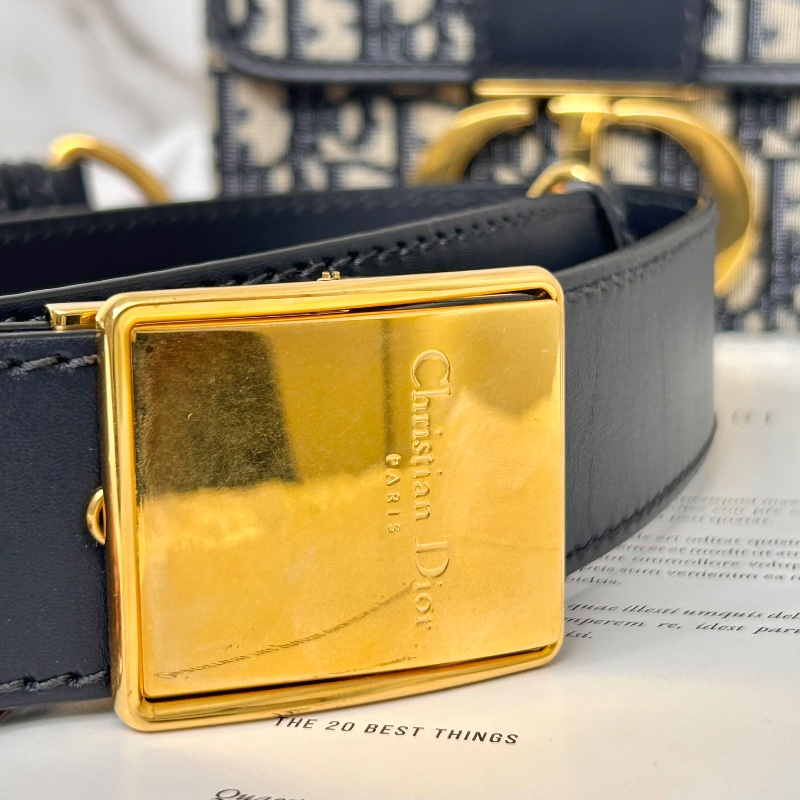 Christian Dior mini Box 藍原花蒙田 30 肩背包-28