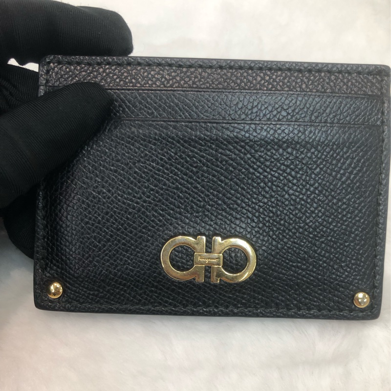 Ferragamo 黑色卡包 XC429-1