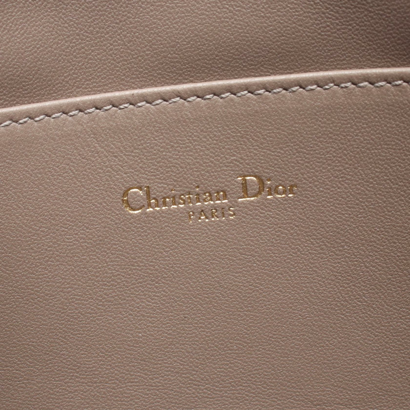 Dior CARO Daily Pouch 中型手拿包 S5086UWHC-M41G 皮革 米色 二手 女士-3
