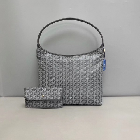 Goyard戈雅 老花灰色子母hobo購物袋