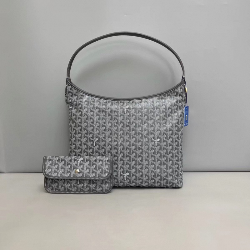 Goyard戈雅 老花灰色子母hobo購物袋-0