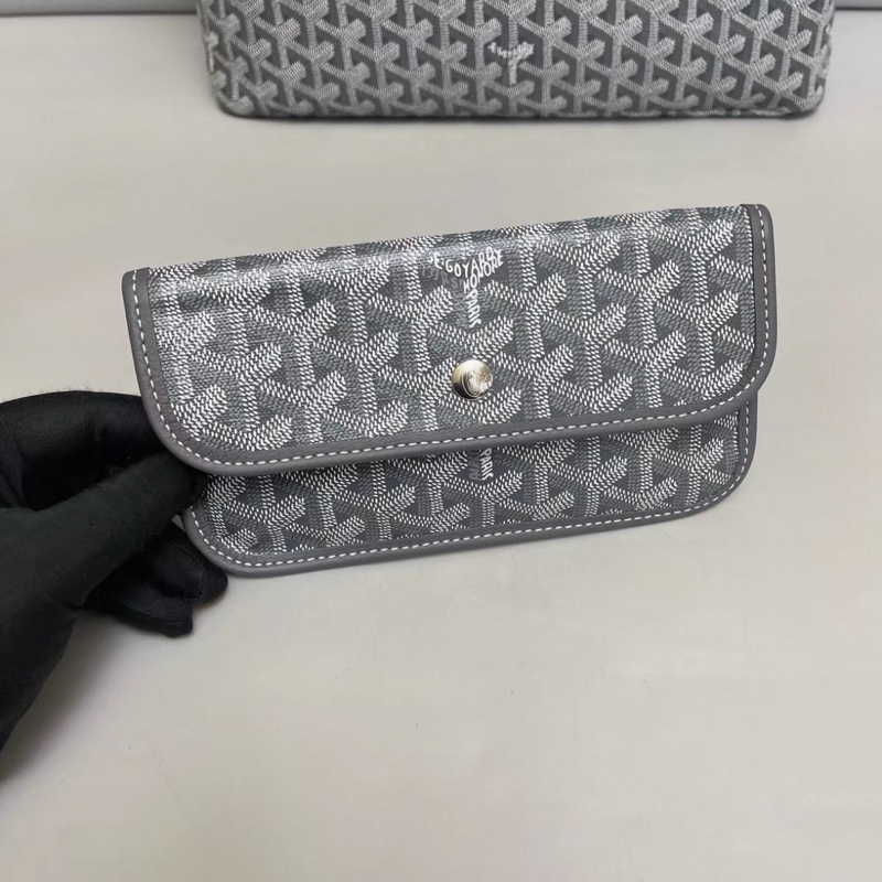 Goyard戈雅 老花灰色子母hobo購物袋-4