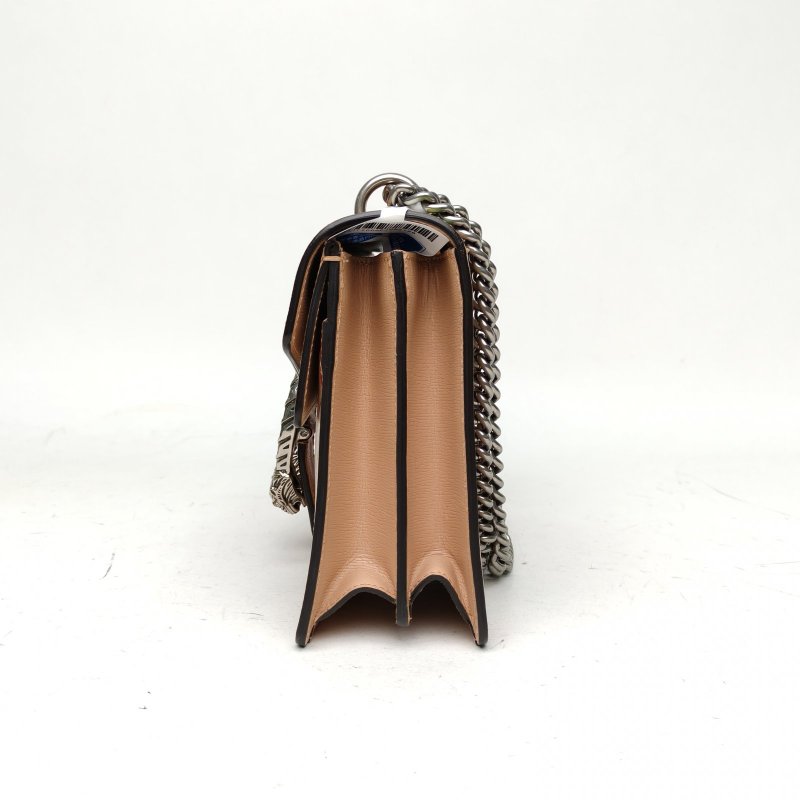 GUCCI Dionysus酒神中號28印花牛皮銀扣肩背包-1