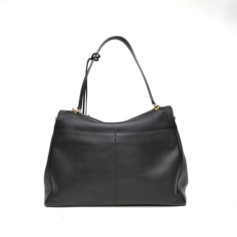 BALENCIAGA Rodeo大號40黑色牛皮金扣肩背包-2
