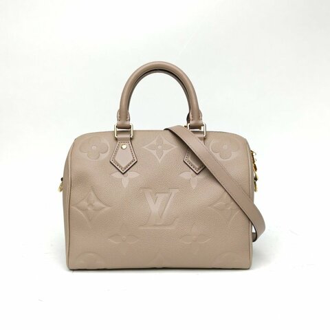 LOUIS VUITTON Sp25配肩帶大象灰牛皮晶片肩背包