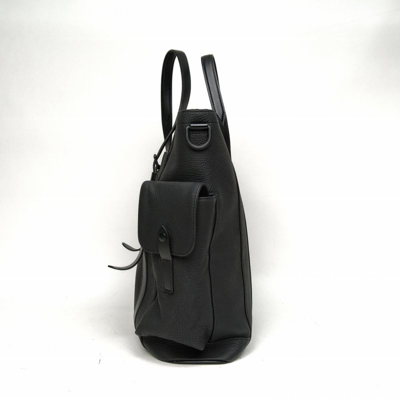 LOUIS VUITTON 黑色牛皮晶片ChristopherTote托特包肩背包-1