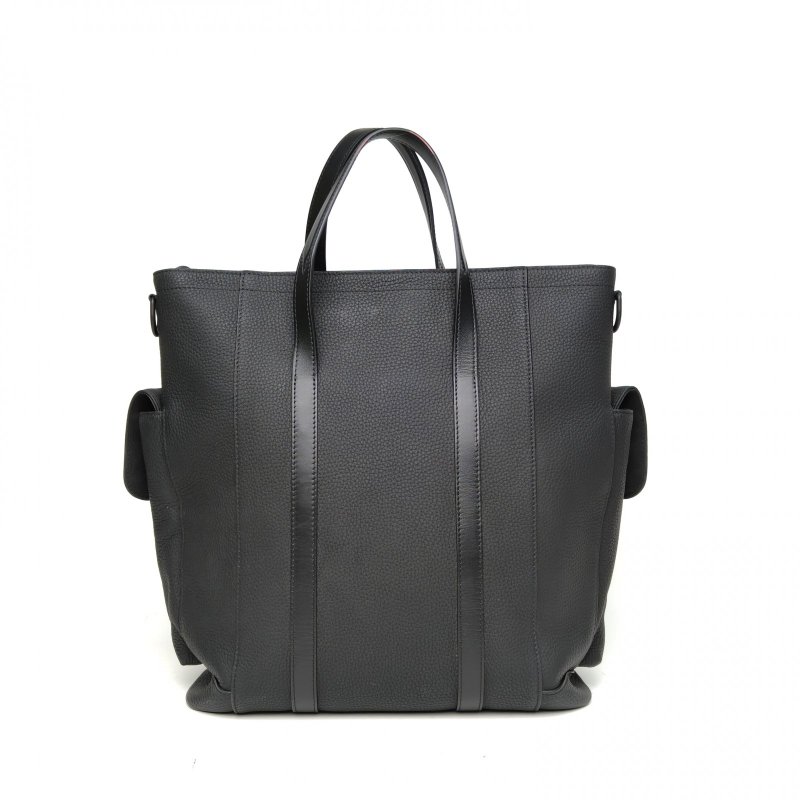 LOUIS VUITTON 黑色牛皮晶片ChristopherTote托特包肩背包-2