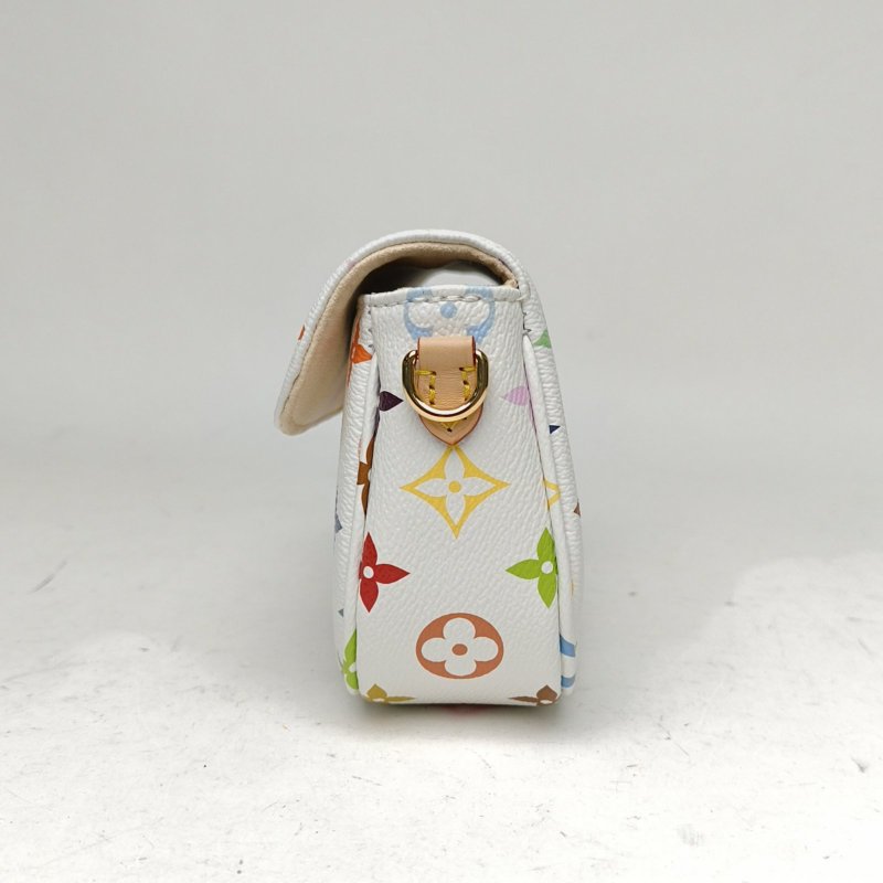 LOUIS VUITTON IVYLVxTM白三彩PVC金扣晶片肩背包-1