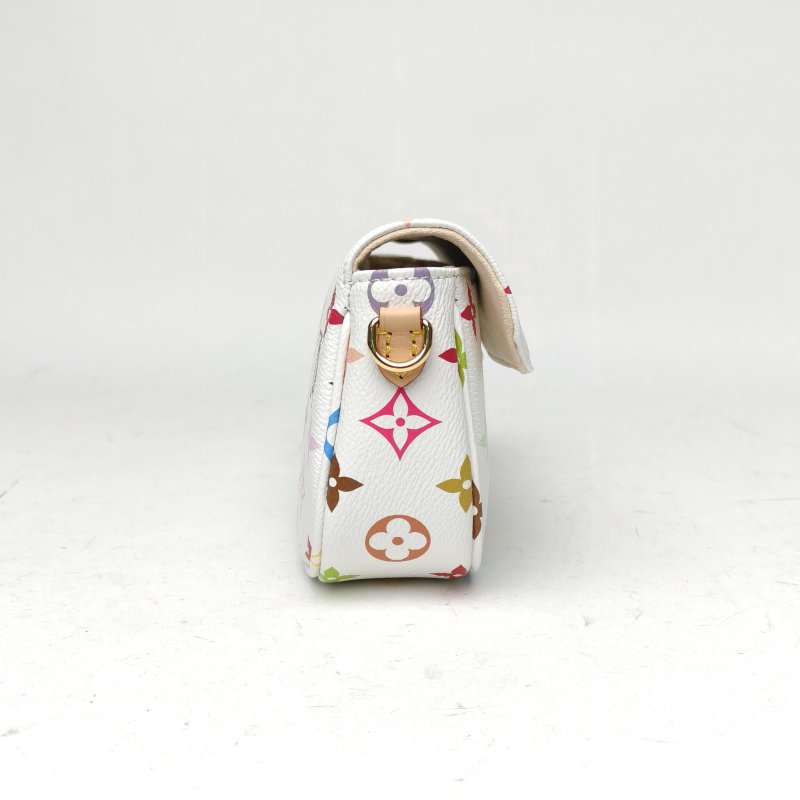 LOUIS VUITTON IVYLVxTM白三彩PVC金扣晶片肩背包-3