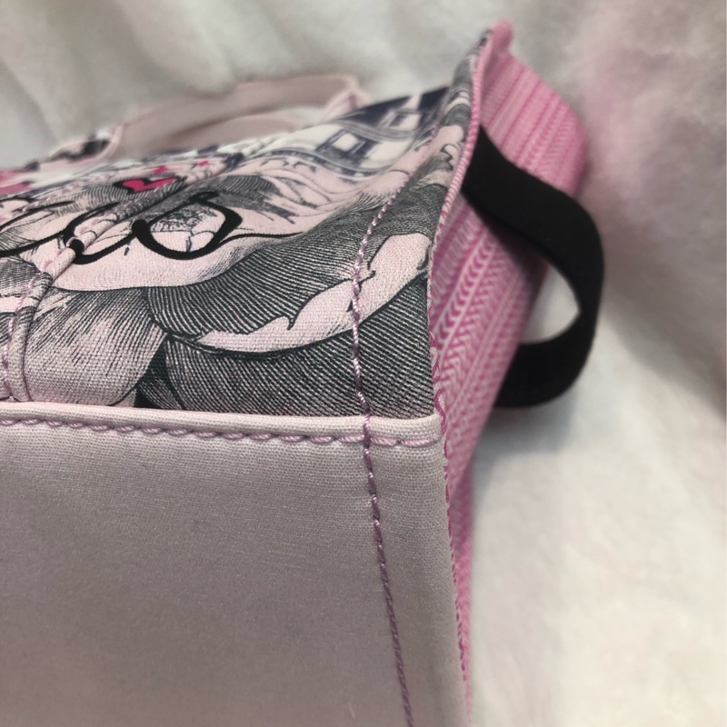 Marc Jacobs 粉紅蝴蝶印花布Tote 2 way XC436-11