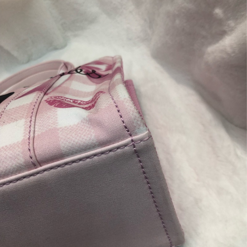 Marc Jacobs 粉紅蝴蝶印花布Tote 2 way XC436-12