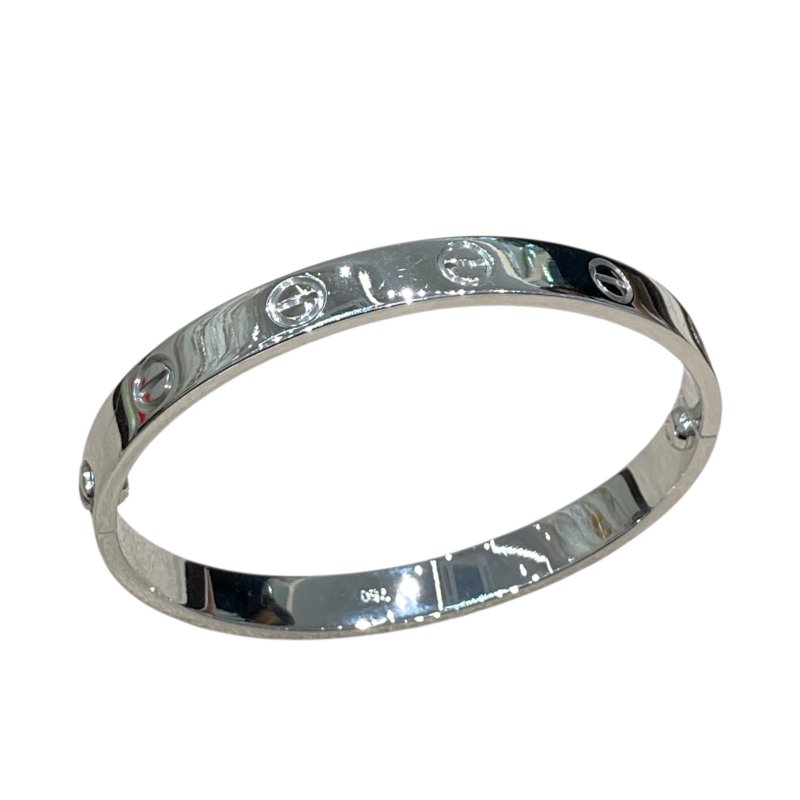 CARTIER 卡地亞 LOVE系列手環 18K 白金 #16-0