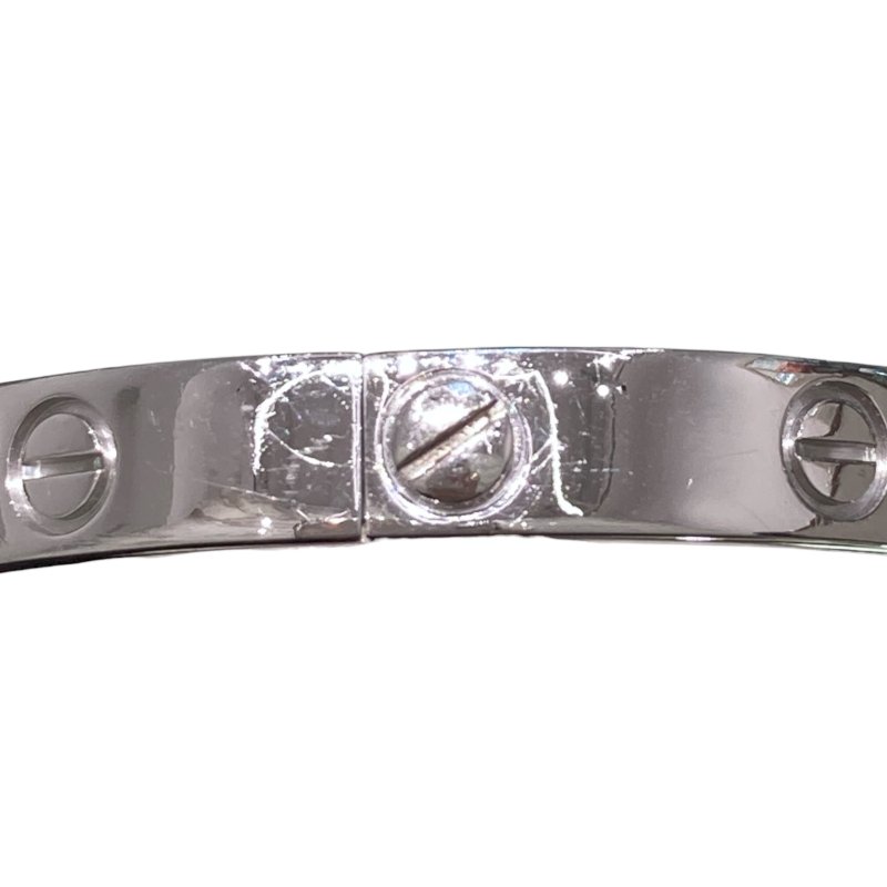 CARTIER 卡地亞 LOVE系列手環 18K 白金 #16-4