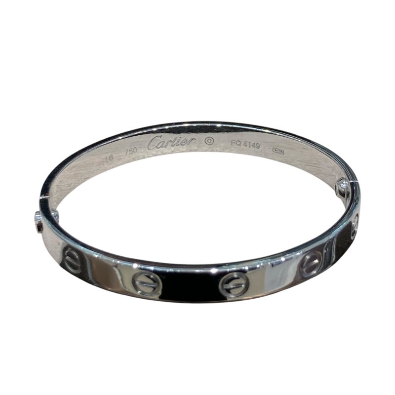 CARTIER 卡地亞 LOVE系列手環 18K 白金 #16-5