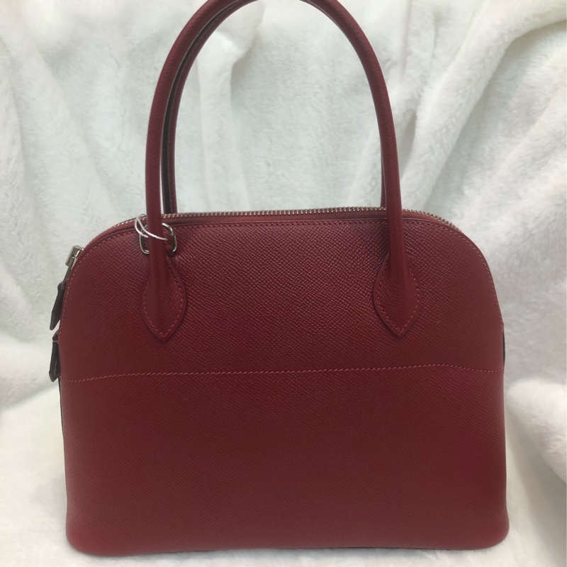 Hermes Bolide 27 紅色銀扣 X Stamp XC372-1