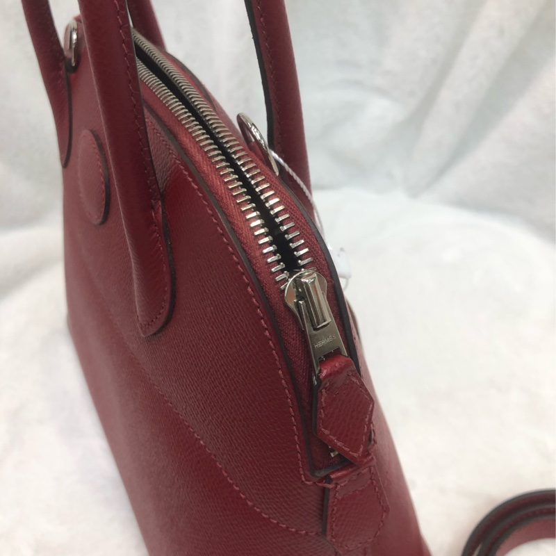 Hermes Bolide 27 紅色銀扣 X Stamp XC372-9