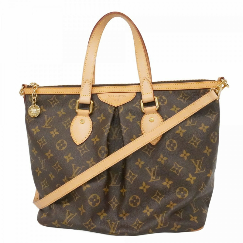 路易威登 Monogram Palermo PM 手提包 M40145 棕色 女士兩用包-0