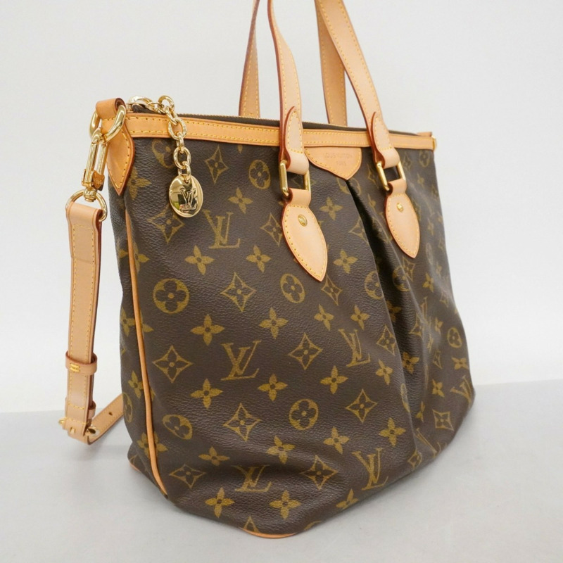 路易威登 Monogram Palermo PM 手提包 M40145 棕色 女士兩用包-1